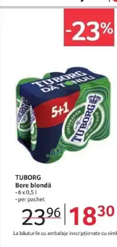 Selgros TUBORG Bere blondǎ Ofertă