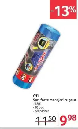 Selgros OTI Saci forte menajeri cu şnur Ofertă