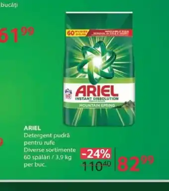 Selgros ARIEL Detergent pudrå pentru rufe Ofertă