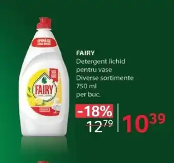 Selgros FAIRY Detergent lichid pentru vase Ofertă