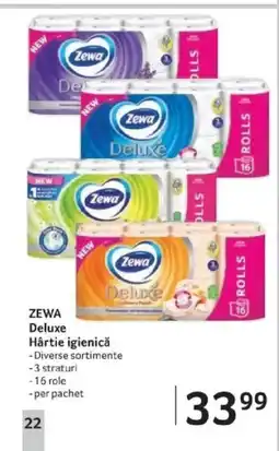 Selgros ZEWA Deluxe Hârtie igienicǎ -Diverse sortimente Ofertă