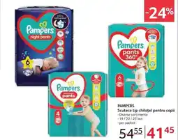Selgros PAMPERS Scutece tip chiloţel pentru copii Ofertă