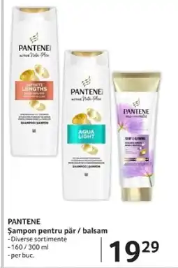 Selgros PANTENE Şampon pentru păr / balsam Ofertă