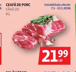 Auchan Ceafă de porc fără os Ofertă