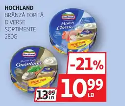 Auchan HOCHLAND Brânză topită diverse sortimente Ofertă
