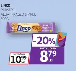 Auchan LINCO Patisero aluat fraged simplu Ofertă