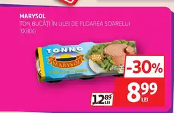 Auchan MARYSOL Ton bucăți în ulei de floarea soarelui Ofertă