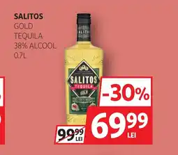 Auchan SALITOS Gold tequila 38% alcool Ofertă