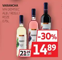 Auchan VARANCHA Vin demisec alb / roşu / roze Ofertă