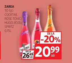 Auchan ZAREA To go cocktail rose tonic/ hugo roze/ spritz Ofertă