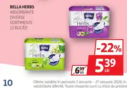 Auchan BELLA HERBS Absorbante Ofertă