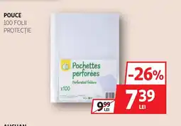 Auchan Pouce 100 folii protecţie Ofertă