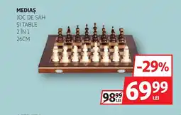 Auchan MEDIAS Joc de sah şi table 2 în 1 Ofertă