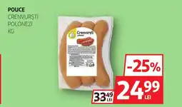 Auchan POUCE Crenvurști polonezi Ofertă