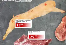 Unicarm Carcasa porc cu slanina si picioare, fara cap Ofertă