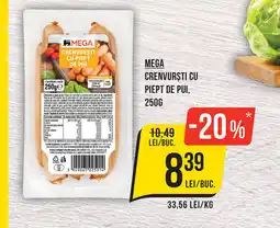 Mega Image MEGA Crenvurști cu piept de pui Ofertă