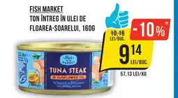 Mega Image FISH MARKET Ton întreg în ulei de floarea-soarelui Ofertă