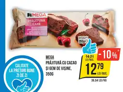 Mega Image MEGA Prăjitură cu cacao și gem de vișine Ofertă