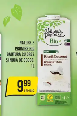 Mega Image NATURE'S PROMISE BIO Băutură cu orez şi nucă de cocos Ofertă
