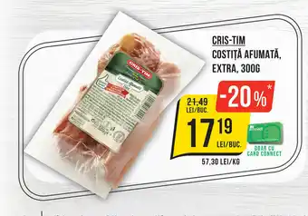 Mega Image CRIS-TIM Costiţă afumată. extra Ofertă