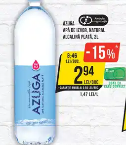 Mega Image AZUGA Apă natural alcalină plată Ofertă