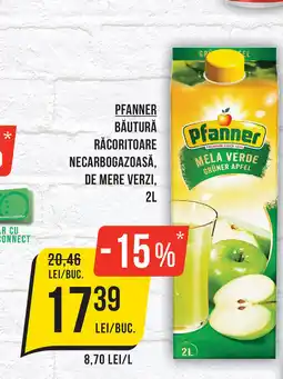 Mega Image PFANNER Băutură racoritoare necarbogazoasă, de mere verzi Ofertă