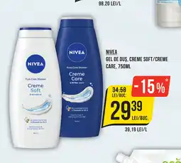 Mega Image NIVEA Gel de duș, creme soft/creme care Ofertă