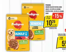 Mega Image PEDIGREE Hrană uscată pentru câini adulţi, cu vită şi legume/ pentru căţei, cu pui și legume Ofertă