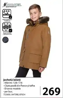 Selgros NICKEL SPORTSWEAR Jachetă băieți Ofertă