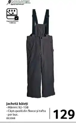 Selgros NICKEL SPORTSWEAR Jachetă băieţi Ofertă