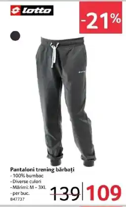 Selgros LOTTO Pantaloni trening bărbați Ofertă