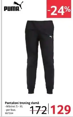 Selgros PUMA Pantaloni trening damă Ofertă