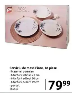 Selgros Serviciu de masă Fiore, 18 piese Ofertă