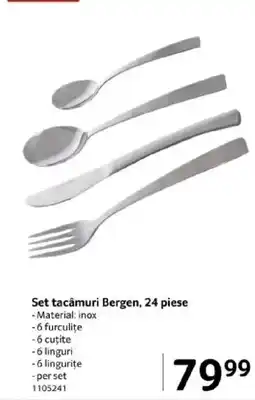 Selgros Set tacâmuri Bergen, 24 piese Ofertă