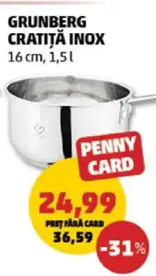 Penny GRUNBERG CRATIȚĂ INOX Ofertă