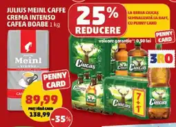Penny JULIUS MEINL CAFFE CREMA INTENSO CAFEA BOABE 1 kg Ofertă