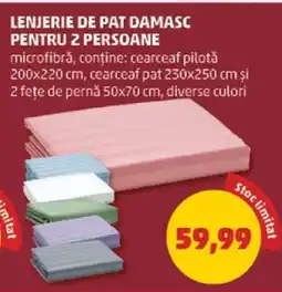 Penny Lenjerie de pat damasc pentru 2 persoane Ofertă