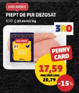 Penny Piept de pui dezosat Ofertă