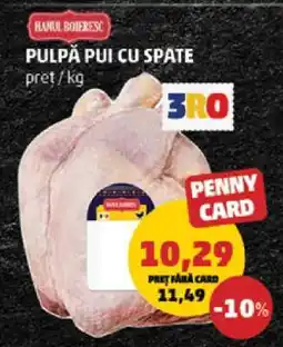 Penny Pulpă Pui cu Spate Ofertă