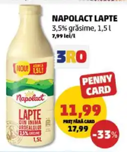 Penny NAPOLACT Lapte Ofertă