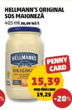 Penny HELLMANN'S ORIGINAL SOS MAIONEZĂ Ofertă