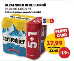 Penny BERGENBIER Bere blondă Ofertă