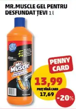 Penny Mr. Muscle Gel pentru desfundat țevi 1L Ofertă
