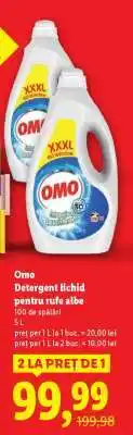Lidl Omo Detergent lichid pentru rufe albe Ofertă