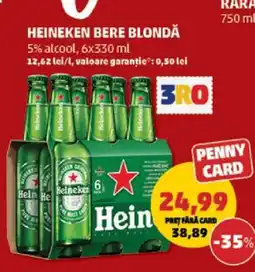 Penny HEINEKEN Bere blondă Ofertă
