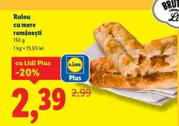 Lidl Rulou cu mere românești Ofertă