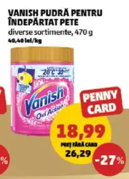 Penny Vanish Pudră pentru Îndepărtat Pete Ofertă