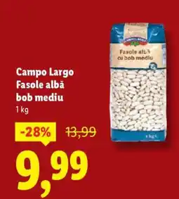 Lidl Campo Largo Fasole albă bob mediu Ofertă