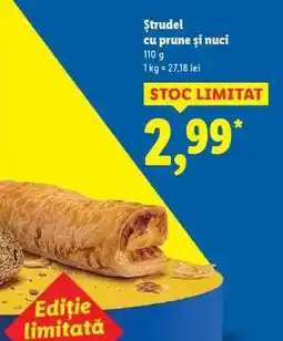 Lidl Ștrudel cu prune și nuci Ofertă