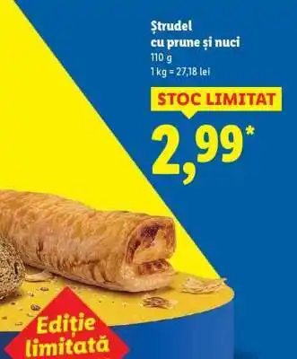 Lidl Ștrudel cu prune și nuci Ofertă